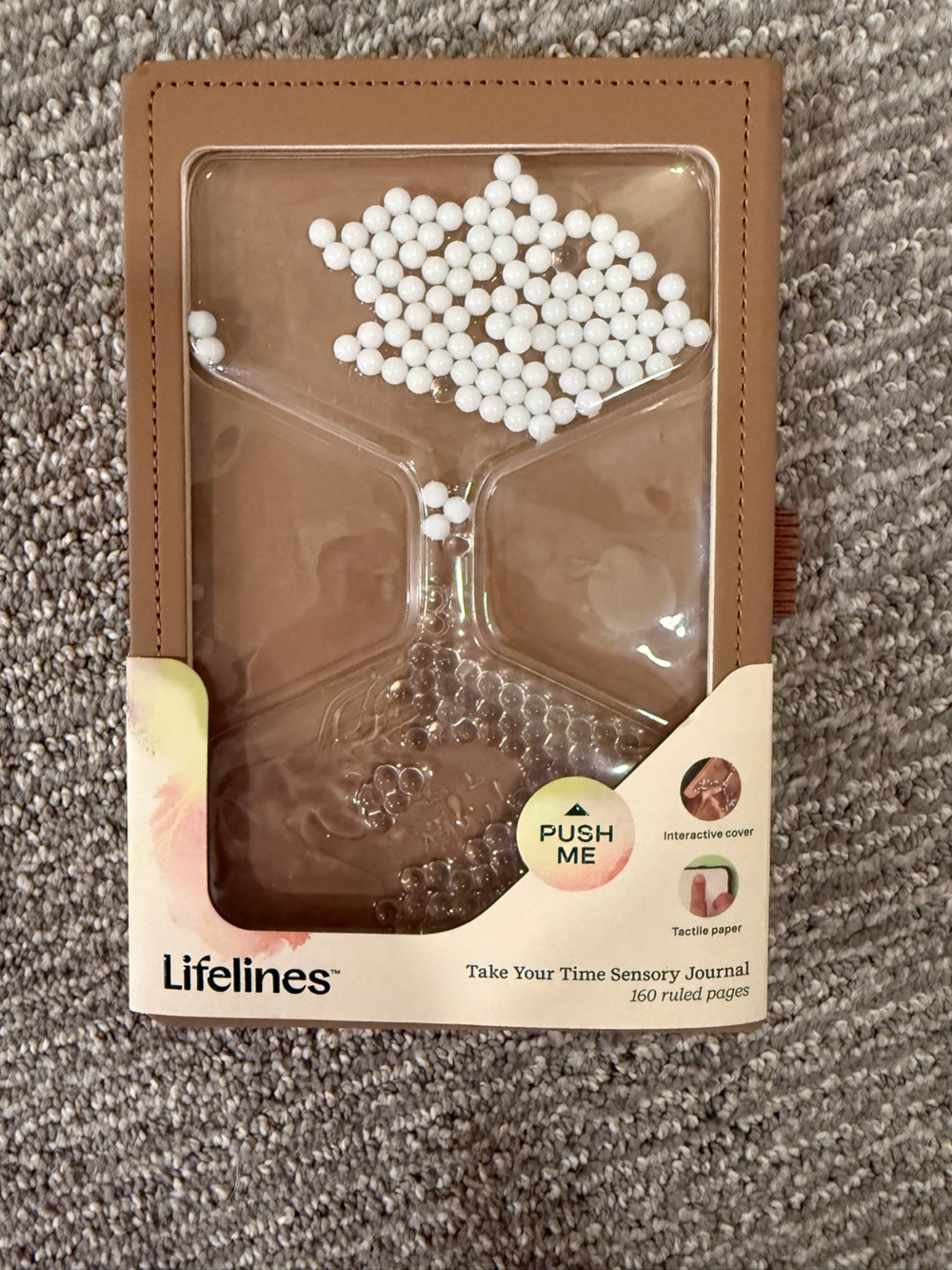 Lifelines Sensory Journal Interactive Cover Tactile Writing Notebook 160 Ruled